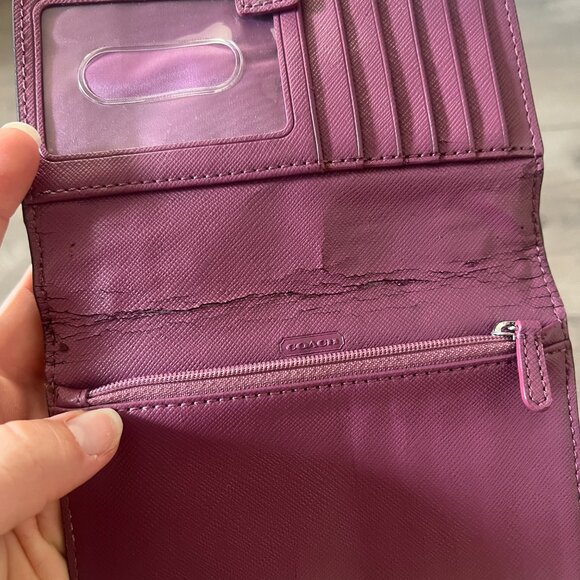 Coach Pink Leather Dylan Crossbody Wallet Bag - Picture 8 of 8